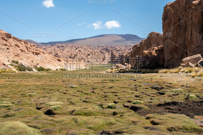 南美洲玻利维亚阿塔卡马地区美丽的风景