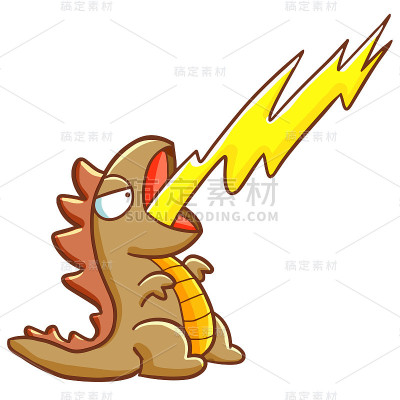 可爱的棕色的怪物