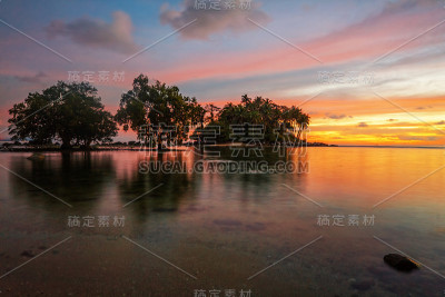 夕阳落