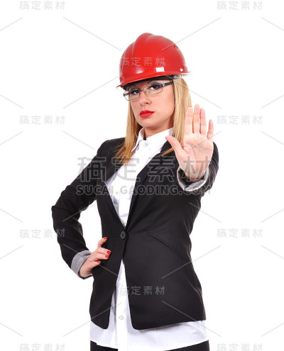 女工程师显示停车