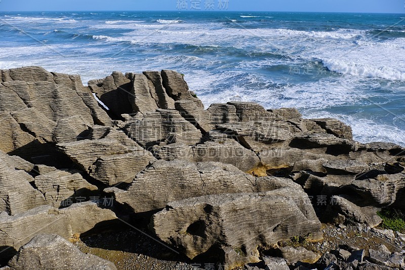 Punakaiki Pancake Rocks是新西兰西海岸美丽的地标