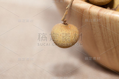热带水果龙眼木碗