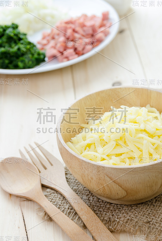 芝士焗菠菜的配料