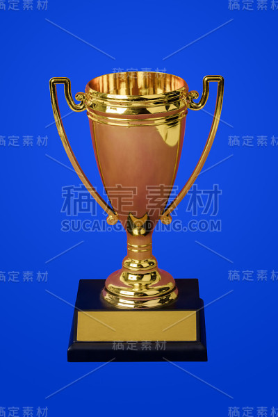 金色奖杯，蓝色奖杯