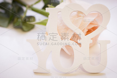 情人节观念上的白色