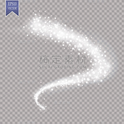 光辉光效果星星爆发与孤立的亮点在透明的背景