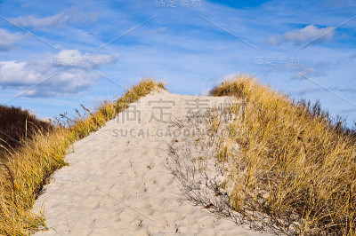 沙丘上的小路