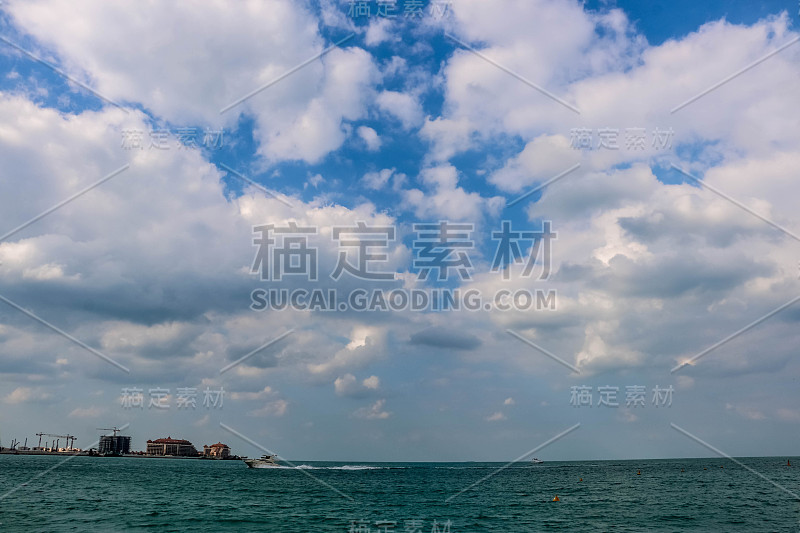 阿拉伯联合酋长国迪拜朱美拉海滩海景