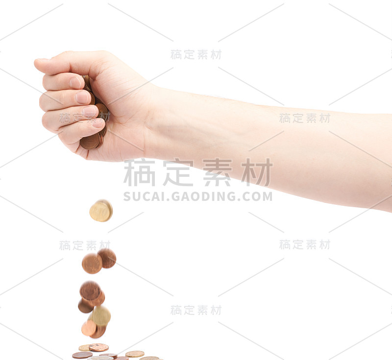 手扔多个零钱