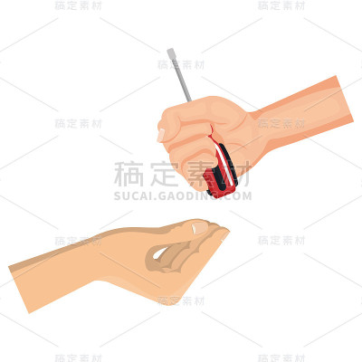 手用螺丝刀工具隔离图标