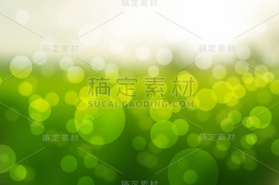 深绿色抽象背景与散景