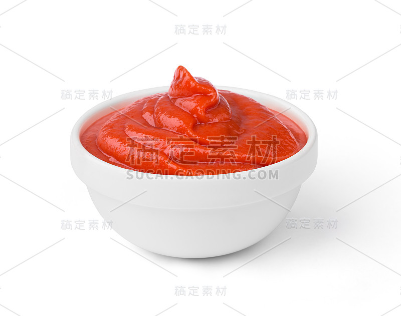 番茄酱在碗里
