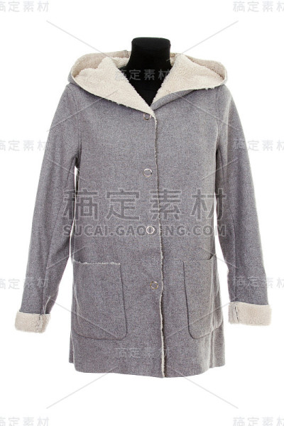 女夹克外套与毛皮隔离