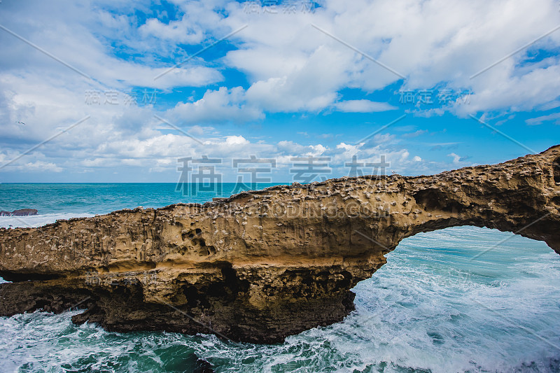 法国风景海滩海洋