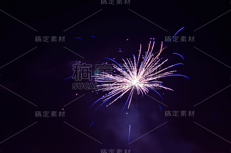 烟花火箭新年快乐