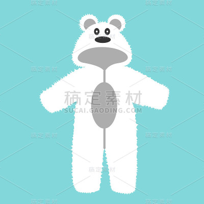 连体衣。连裤童装与耳朵。连裤童装,熊。