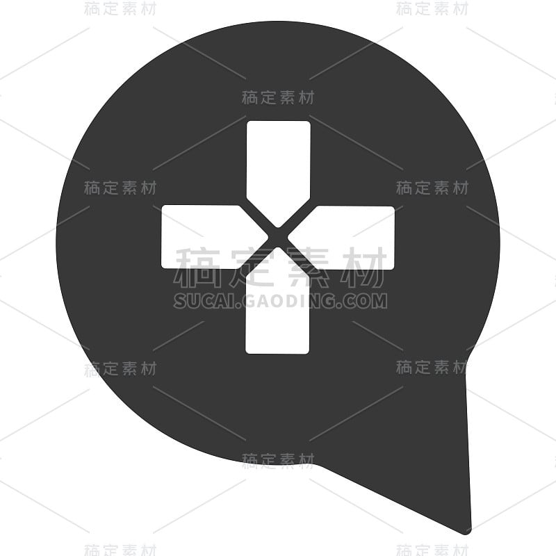 游戏对话图标设计模板矢量插图图标元素矢量