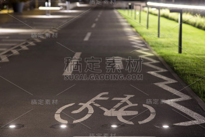 自行车线标志