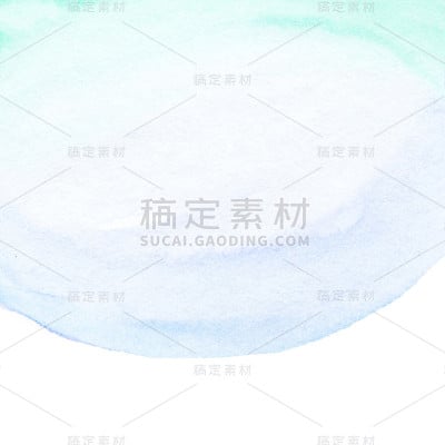 蓝色水彩背景作为纹理或背景。蓝绿色或蓝绿色水彩斑点