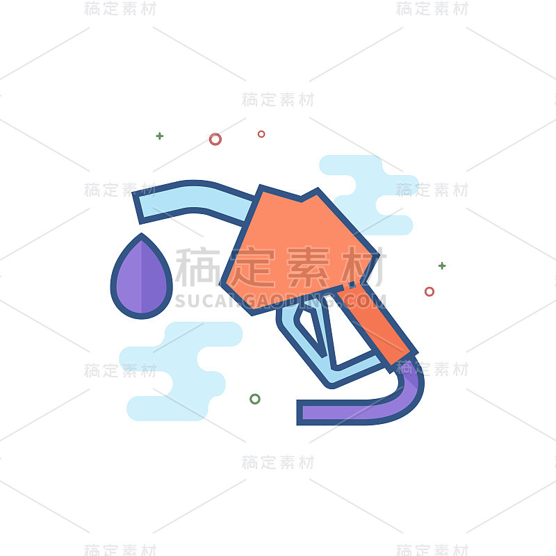 平面颜色图标-气体分配器