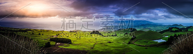 圣米格尔起伏的山峦