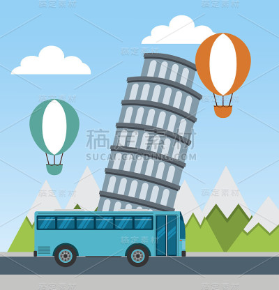 享受假期旅行孤立的图标