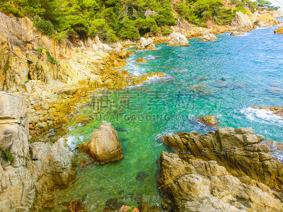 科斯塔布拉瓦的海滩
