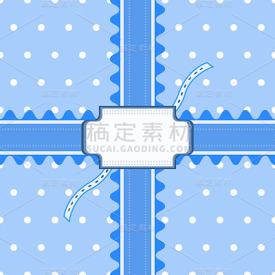 美丽的无缝花边和贺卡图案