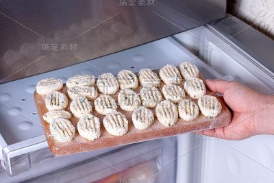 冰箱里的冷冻食品