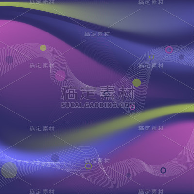 彩色的波