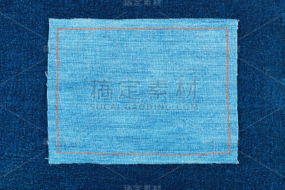 框架由轻牛仔布，有一个地方，你的文本。