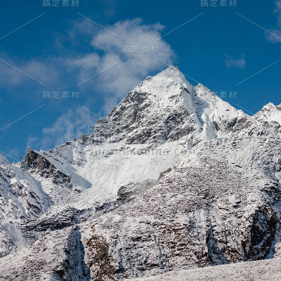 美丽的喜马拉雅山景观