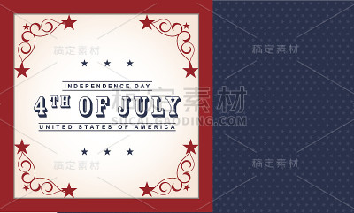7月4日独立日背景。