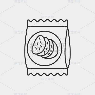 甜点饼干线图标