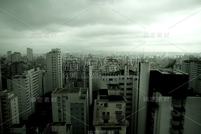 圣保罗天际线上的污染