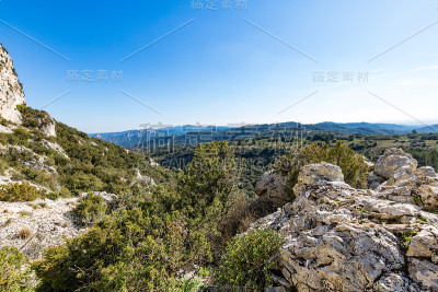阿尔卑斯地区自然公园(法国)的科梅高原景观