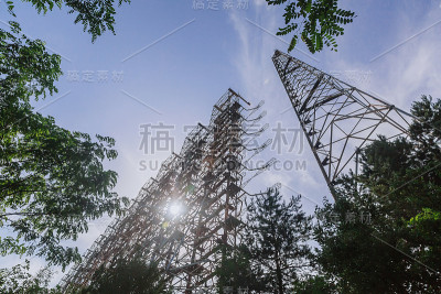 乌克兰切尔诺贝利隔离区的前军用杜加雷达系统
