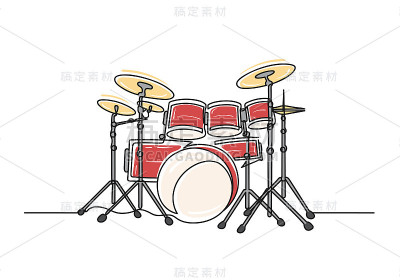 连续画一条线的鼓