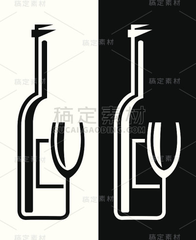 瓶子和眼镜