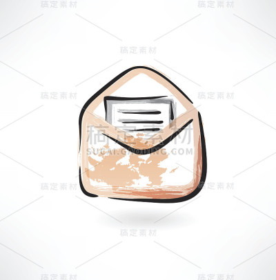 信封里的信，垃圾图标