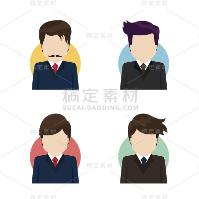 业务人员平面图标。
