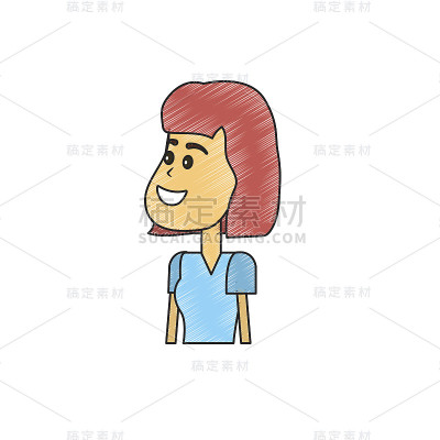 有发型设计和衣服的美女