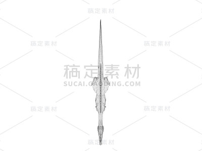 三维线框恐龙