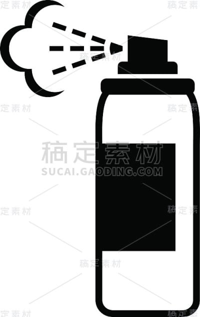喷雾罐矢量图标
