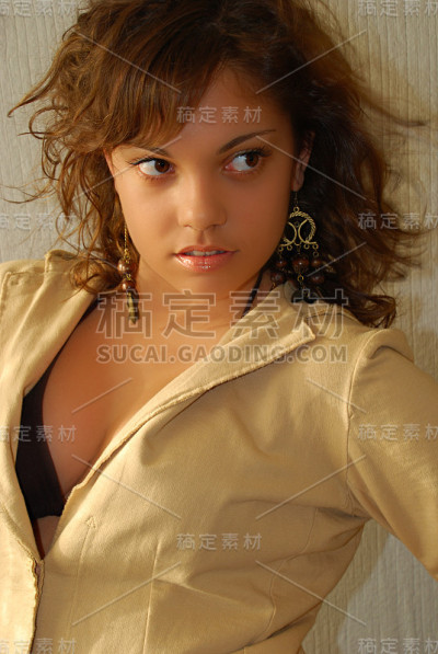 年轻的时装模特