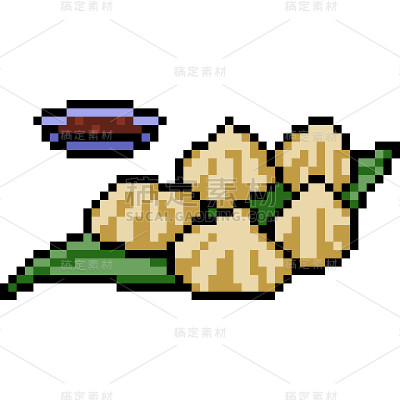 矢量像素艺术孤立的卡通