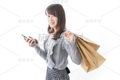 网上购物的形象