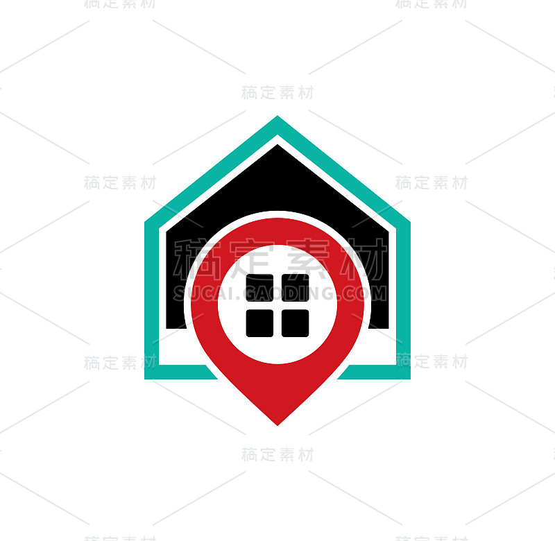 Pin house logo设计插图