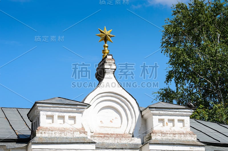 俄罗斯莫斯科区Sergiyev Posad的三一教堂Sergius Lavra。