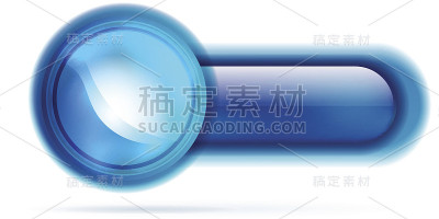 蓝色光滑矢量按钮